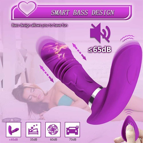 Empuje-Control Remoto-Portátil-Masajeador-Mujer-Inalámbrico-Masaje-Mujeres-Calor - Imagen 11 de 11