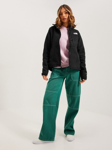 The North Face Polartec Women Black Jacket Denali FullZIp Fleece ZipPockets Sz M - Picture 2 of 24