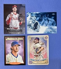 AARON NOLA 2019 Topps/Panini 4-Card INSERT BUNDLE (please read Description)