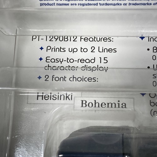 BROTHER Simply Stylish Label Maker PT-1290BT2 P-Touch Electronic Labeler - Picture 11 of 13