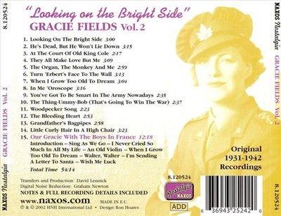 GRACIE FIELDS - LOOKING ON THE BRIGHT SIDE: ORIGINAL RECORDINGS 19 NEW CD