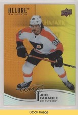 2021-22 Upper Deck Allure Rainbow Orange Yellow Joel Farabee #R-65 READ 0c6