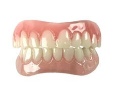 Instant Smile Comfort Fit Flex Teeth - Upper and Lower Matching Set, Natural Sha