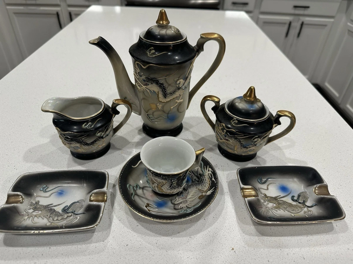 Dragon Tea Set In Collectible Japanese Teapots & Tea Sets (1900