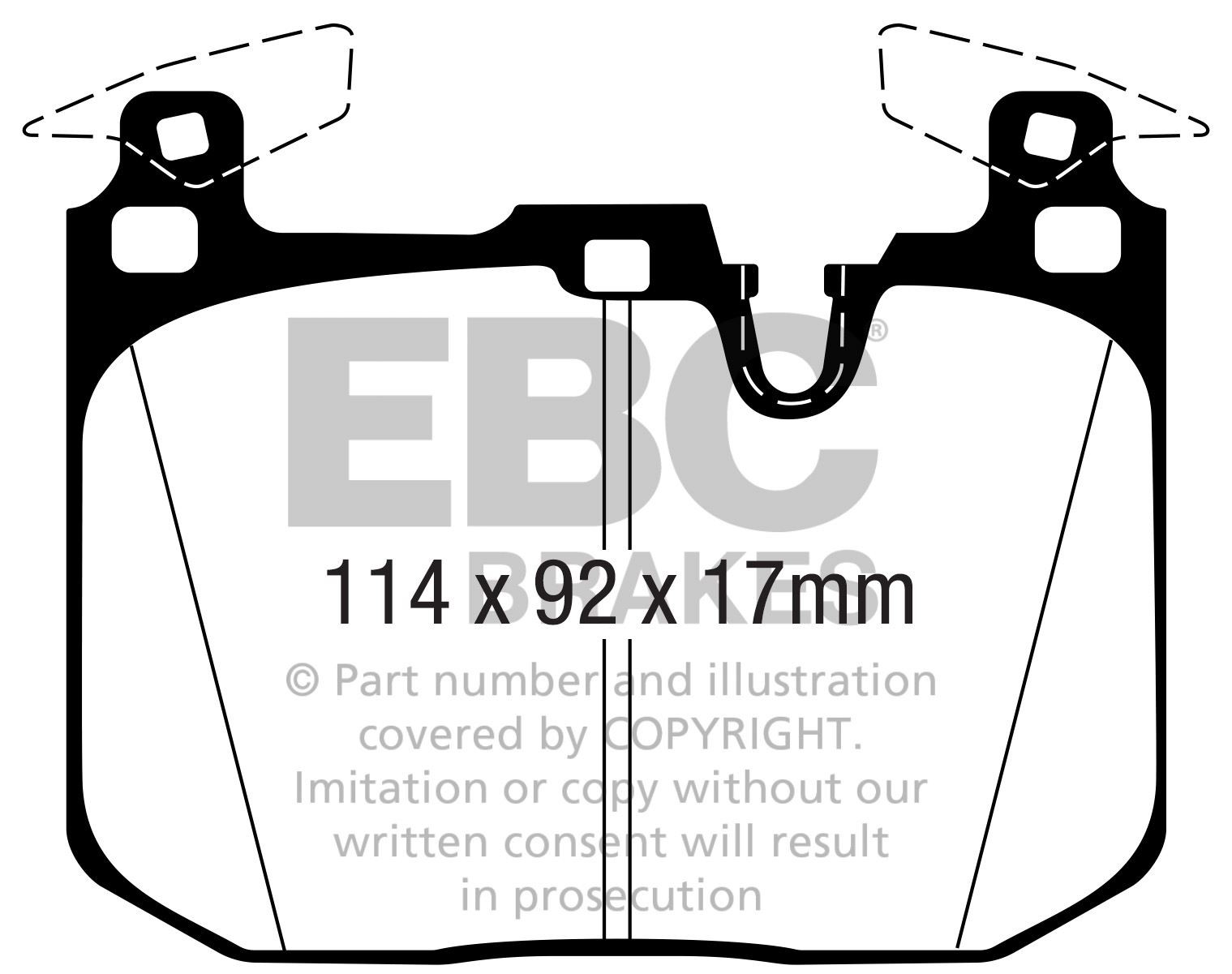 EBC DP32360C BRAKE PAD SET DISC BRAKE Front
