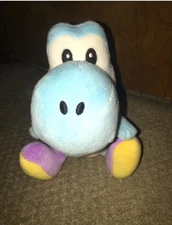 Sanei Super Mario all star collection Plush Doll Light blue Yoshi S Japan