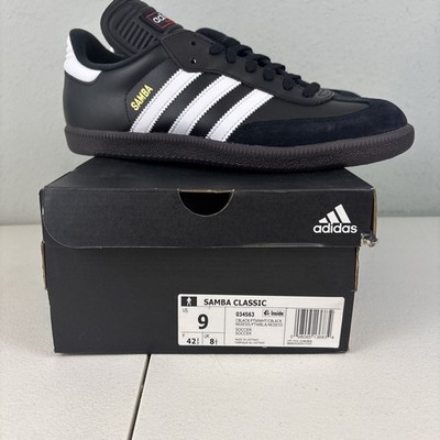 Adidas Samba Classic Men's Shoes Size 9 Sneakers Core Black White 034563- New