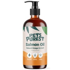 Pets Purest Salmon Oil for Dogs, Cats, Horses, Ferrets  - 32 Fl 32 oz