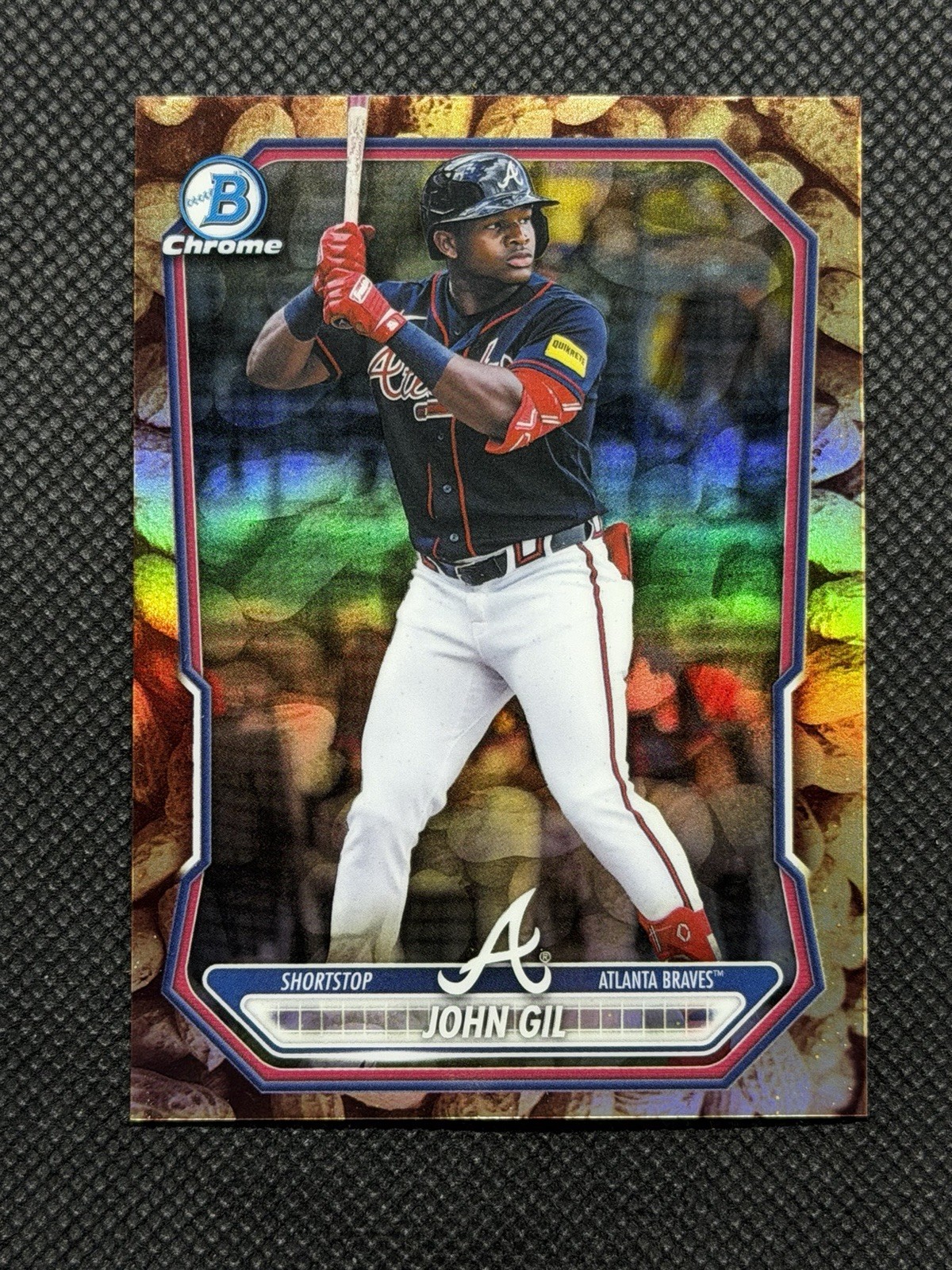 2026 Bowman Chrome JOHN GIL Snack Pack Peanuts Refractor SSP #BCP-155 - Braves