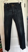 Levis 514 Jeans Dark Wash Blue Denim Size 16 Slim Straight Pants 26x 28 Boys EUC