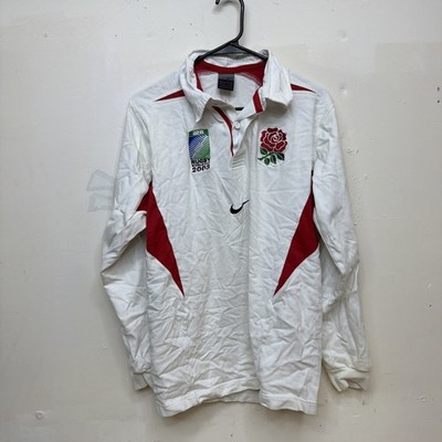 Nike England Rugby Shirt Polo World Cup 2003 Champions Jersey Long Sleeve sz L
