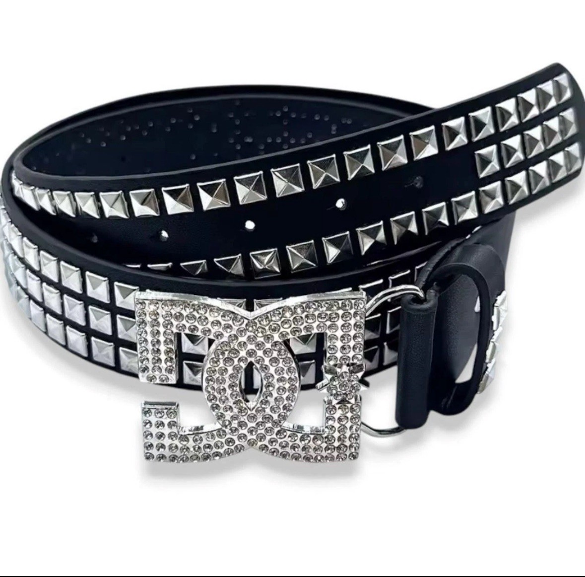 ベルト 00s Y2K roar Studded Coin Leather Belt CiviLight Star Studded Belt Rivet Y2k Belts Women Punk Accessories