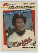 1987 Topps Kmart 25th Anniversary Rod Carew #14 HOF 1oa8
