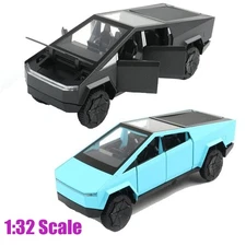 1/32 Scale Tesla Pickup Truck Alloy Car Model Diecast Metal with Sound Light