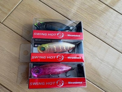 Megabass SWING HOT 3-teiliges Set Hartköder für Chinu, Schwarzseebarsch,...