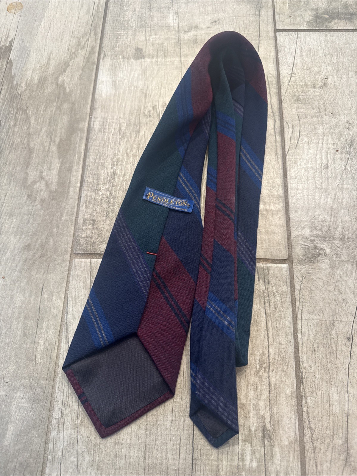 Pendleton 100% Wool Striped Neck Tie - image 5