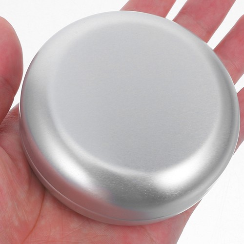 Round Aluminum Box Soap Hand Holder Travel Tray Bathroom Containers - Picture 10 of 12