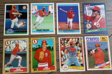 St. Louis Cardinals Tom Lawless Pat Perry Jack Clark Tom Lawless SHOEBOX MLB LOT