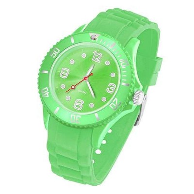 Silikon Uhr Armbanduhr Herren Big Trend Gummi Watch Damen Bunte Mini Kinderuhr