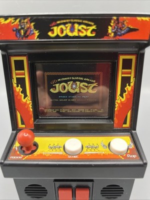 JOUST Arcade Classics Midway Mini Arcade Machine Handheld Retro Game Tested