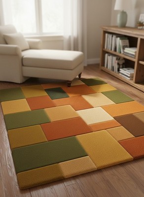 Handmade Rug | Irregular Rug | Wool Rugs | Living Room Rug | Tufted A477