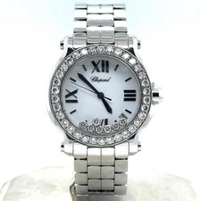 Chopard Happy Sport Quartz 36mm 7 Diamonds/Custom Diamond Bezel 27/8477-3008