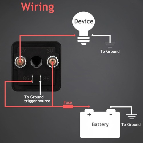 2 Pack 12V 200 Amp Continuous Duty Relay Switch Car Starter Heavy Duty Split ... - Afbeelding 3 van 6