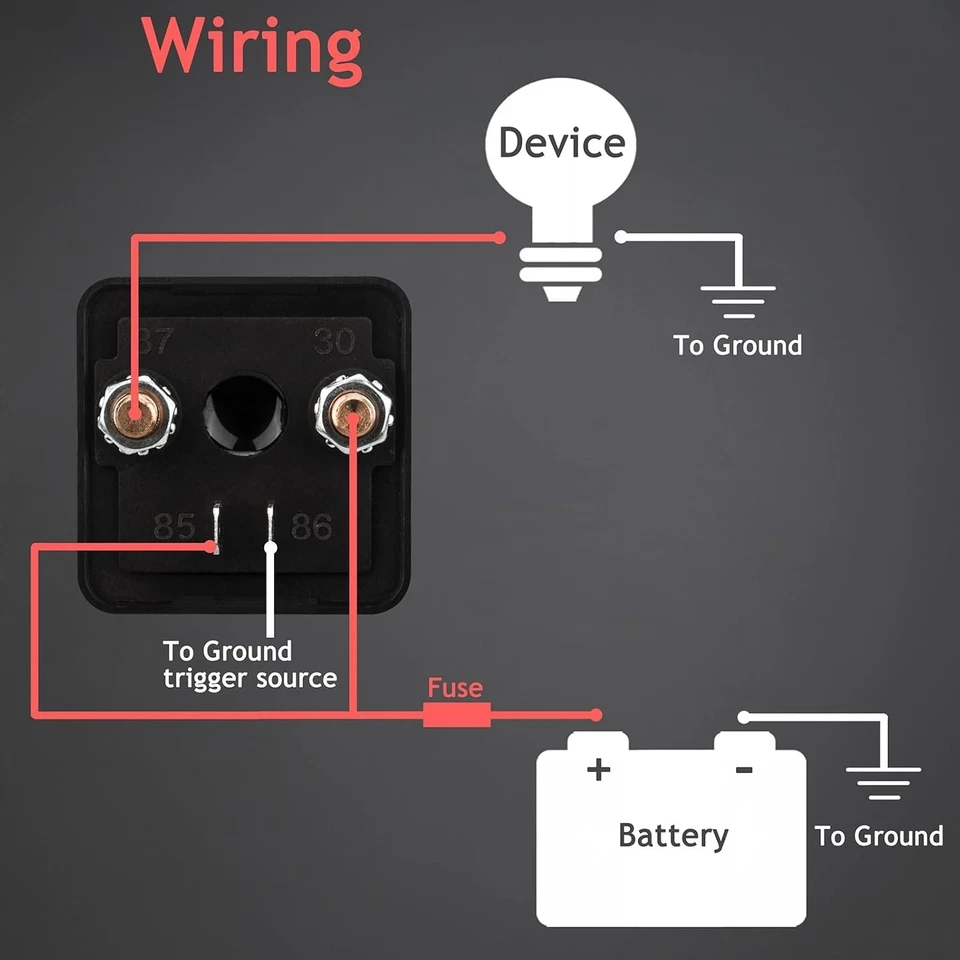 Paquete de 2 interruptores de relé de servicio continuo de 12 V 200 amperios arranque de coche división de alta resistencia... Foto 3 de 4