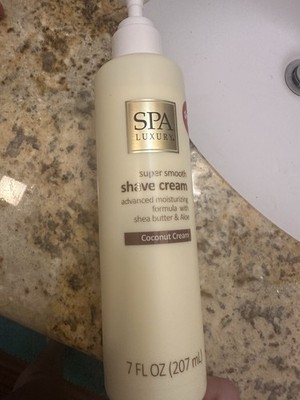 SPA LUXURY Super Smooth 7oz Moisturize Shave Cream WithShea Butter-Coconut Cream
