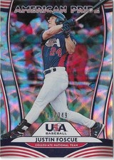 2020 Donruss American Pride Silver #AP15 Andrew Vaughn Justin Foscue /349