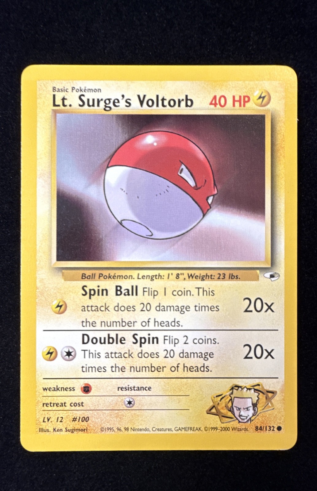 Lt. Surge's Voltorb - Gym Heroes - 84/132 - Pokemon TCG - MP