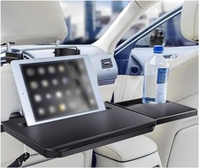 2 in 1 Car Steering Wheel Tray, Car Desk Back Seat Headrest Tray for Eating Food