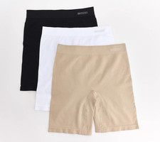 Breezies Set of 3 Air Effects Long Line Panties Basic M New