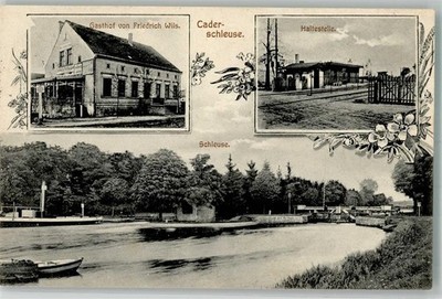 13659290 - 3281 Kade Haltestelle Bahnuebergang Caderschleuse Gasthaus Wils 