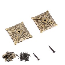 100pc Vintage Upholster Nails Bronze Metal Tag Furniture Sofa Shoe Door