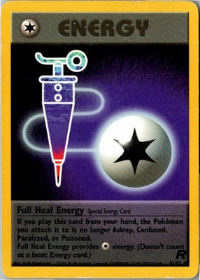 Pokemon Full Heal Energy 81/82 Team Rocket Englisch