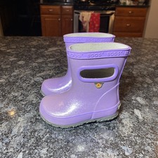 Bogs Kids Skipper Sparse Boots Size 4 Toddler Purple Rain Boots