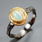 Handmade Natural Opal Ring 925 Sterling Silver Size 8 /R474322