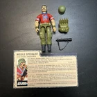 Gi Joe 3.75 Action Figure Bazooka 1986 Complete W/ Filecard L6