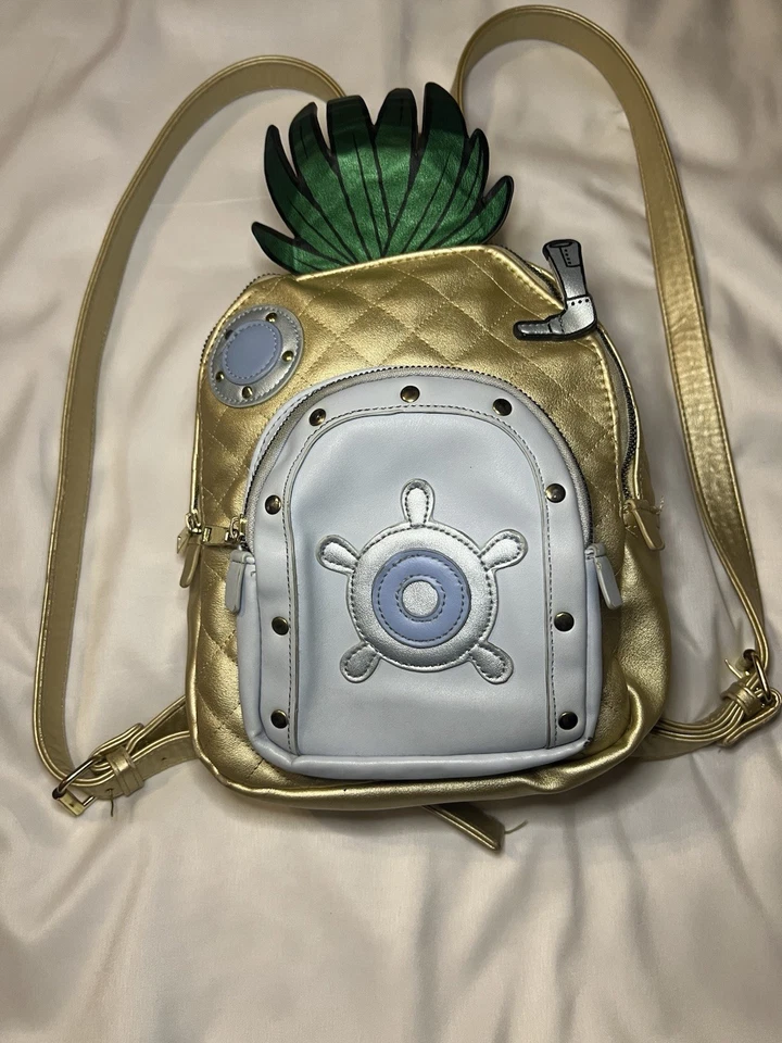 Mini Mochila Nickelodeon Bob Esponja Pantalones Cuadrados Piña Bajo el Mar Foto 2 de 4