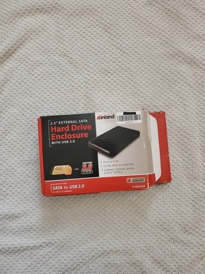 inlan 2.5'' External SATA Hard Drive Enclosure with USB 2.0 cable (USED).