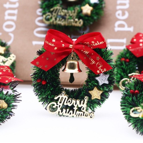 Five Pointed Star Christmas Wreath Dollhouse Door Decor Christmas - Picture 6 of 6