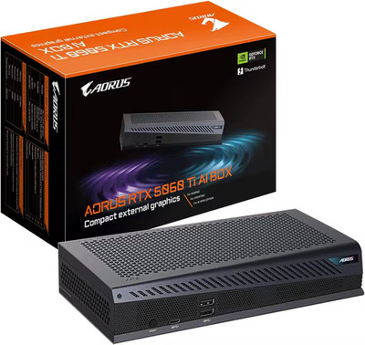 Gigabyte extreme graphics card, 5060 ti 16gb, thunderbolt 5