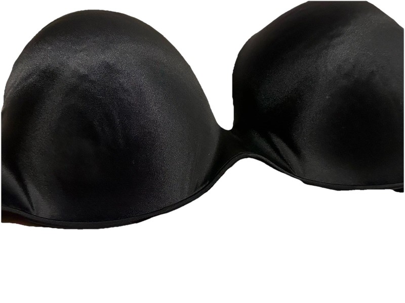 CACIQUE BLACK Strapless Bra LANE BRYANT Plus SIZE 44 DDD Underwire ~ Straps
