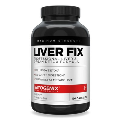 Myogenix Advanced Liver Fix Full Body Detox Liver Support 120 Capsules New
