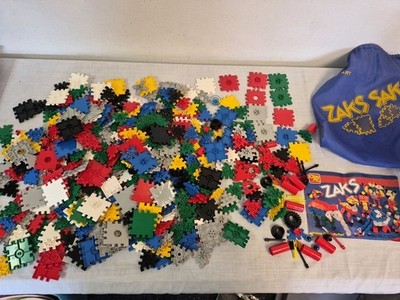ZAKS SAK Ohio Art BIG LOT Education Toy STEM Homeschool Interlocking Blocks 1988