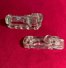 Lot of two vintage glass candy containers - t...