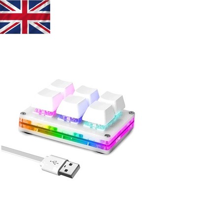 Anpassbare 6 Tasten USB Mechanische Tastatur mit RGB - Ideal für Gamer