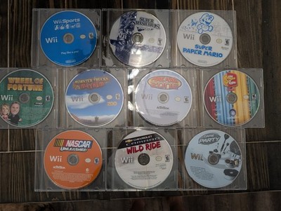 Wii Games Lot Wii Sports Super Paper Mario Super Smash Bros Brawl More Disc Only