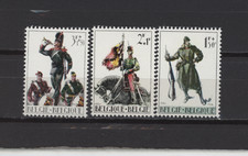 S57603 Belgium MNH 1964 World War I 3V Uniforms